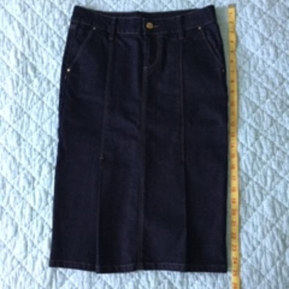 Zara Pencil Denim Skirt - Picture 1 of 4